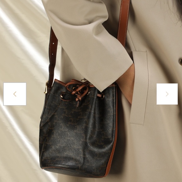 Celine Triomphe canvas small bucket bag - Picture 15 of 15